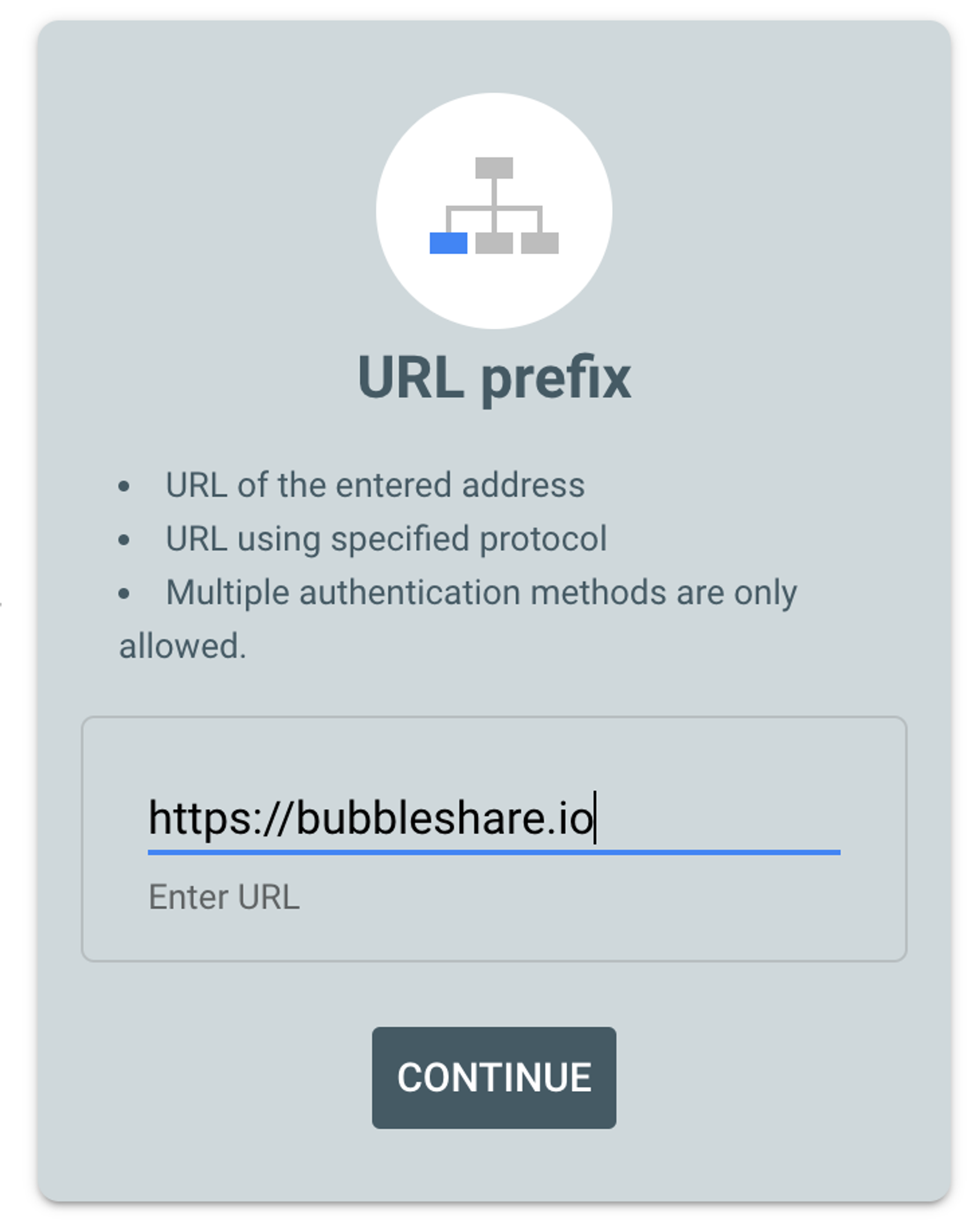 Property - URL prefix