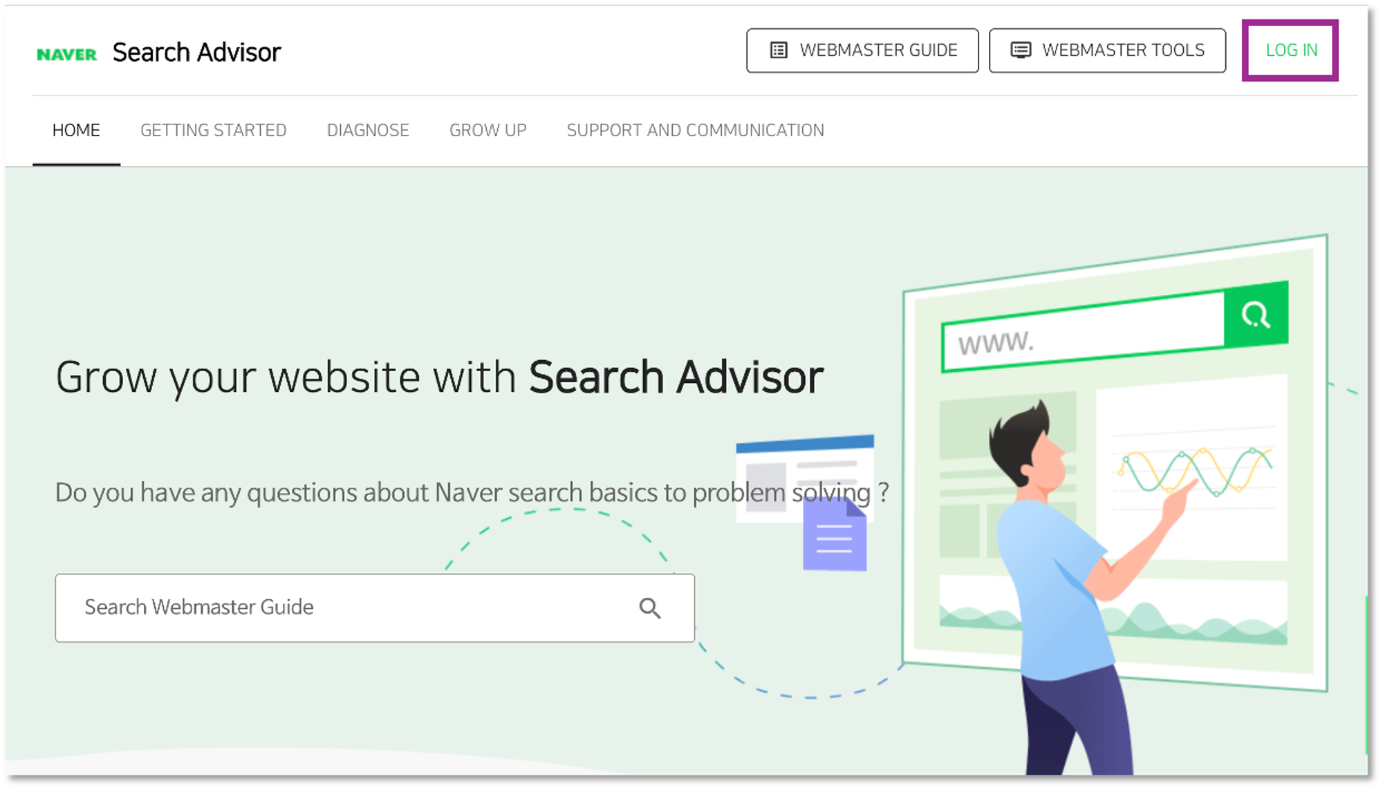 Naver Search Advisor home