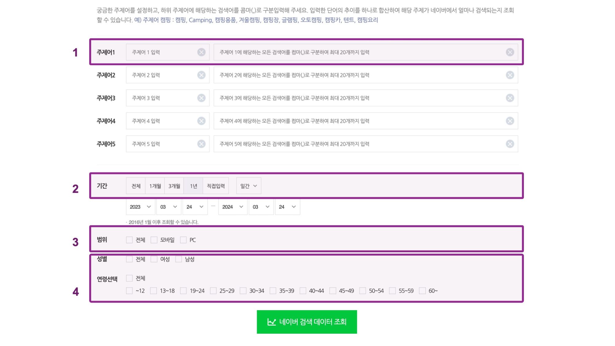 Naver Datalab Tool 